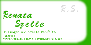 renata szelle business card